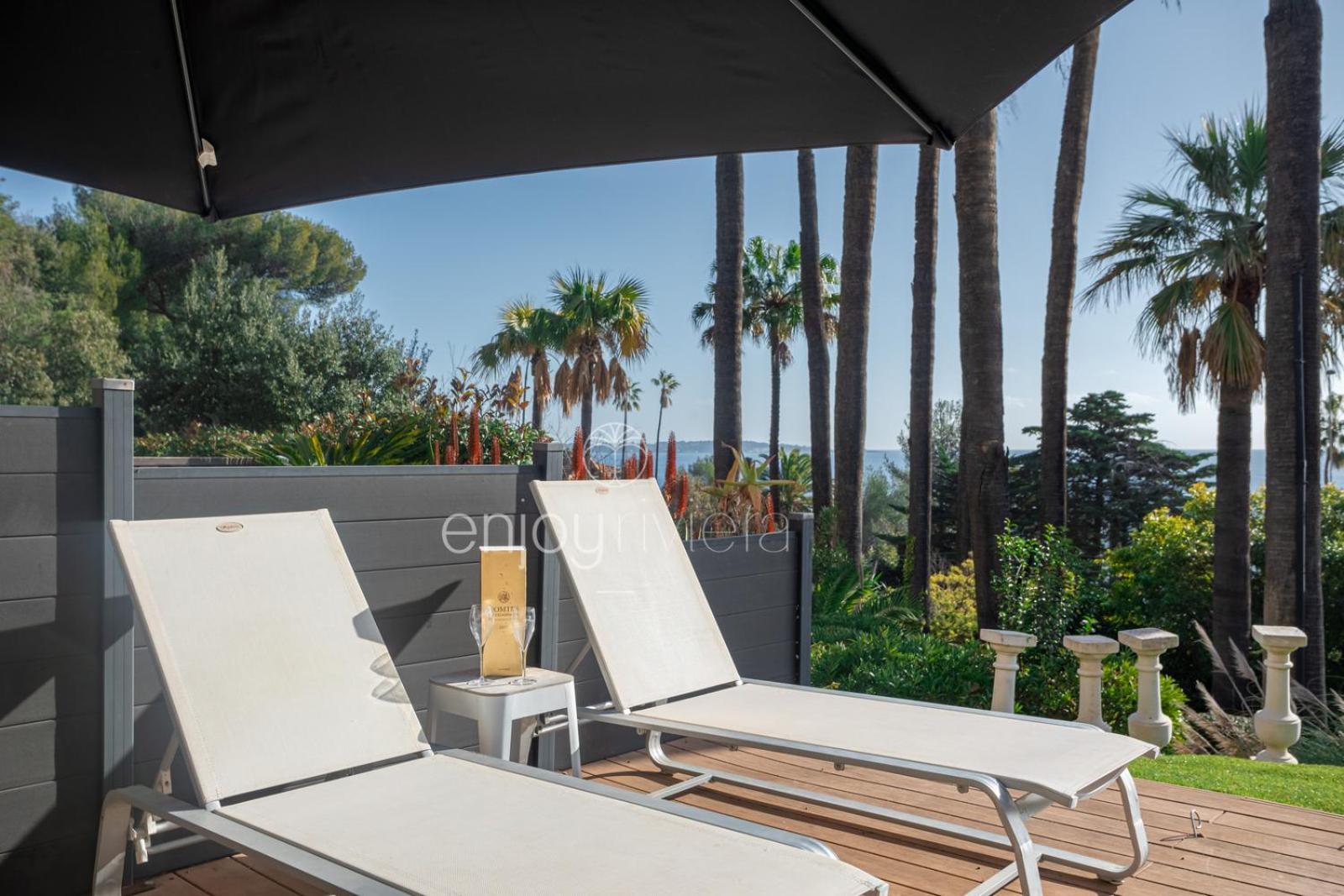 " Paradis En Rez De Jardin " Standing - Vue Mer - Piscine Privee Vallauris Zewnętrze zdjęcie